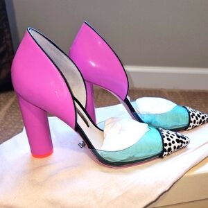 Sophia Webster Heels Jessica Neon Plum Size 38